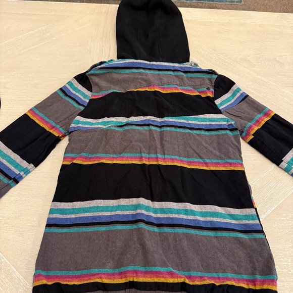 Volcom Enemy Lines Y2K Multicolor Striped Jacket Skater Surfer - Picture 7 of 11